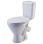 Унитаз-компакт СТАНДАРТ косой вып., с арматурой, сиденьем "Уклад", креплением, белый. КИРОВ Вн УнБ36 АКЦИЯ