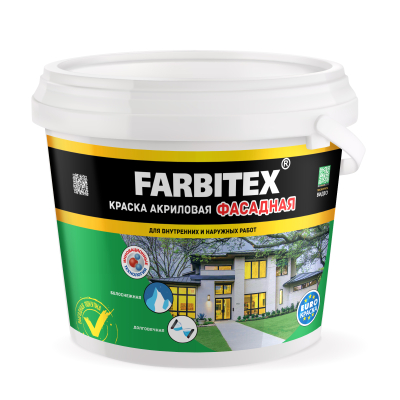 Краска фасадная FARBITEX 6 кг